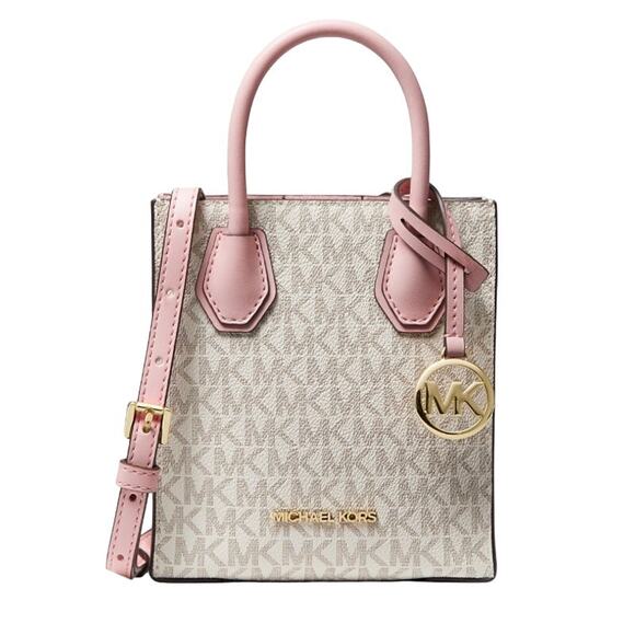 NWT Michael Kors Mercer Extra-Small Logo and Leather Crossbody Bag - Picture 1 of 11